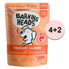 BARKING HEADS Pooched Salmon GRAIN FREE 300g 4+2 GRÁTIS
