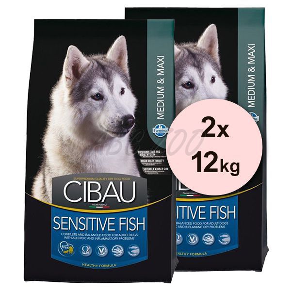 Farmina MO SP CIBAU dog SENSITIVE Fish MEDIUM & MAXI 2 x 12 kg