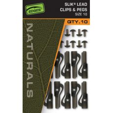 Fox Závesky Edges Naturals Slik Lead Clip& Pegs Size 10