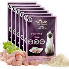 Kapsička NUEVO CAT Kitten Poultry & Rice 6 x 85 g