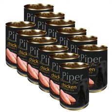 Konzerva Piper Platinum Pure kura a hnedá ryža 12 x 400 g