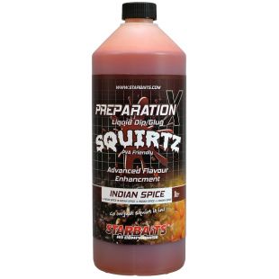 Zálievka Starbaits Booster PREP X SQUIRTZ INDIAN SPICE 1L