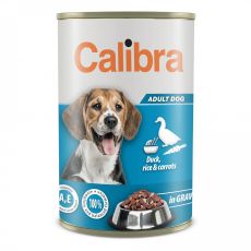 Konzerva Calibra Dog Adult kačka a ryža 1240 g