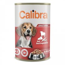 Konzerva Calibra Dog Adult hovädzie a pečeň 1240 g